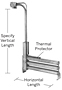 3LV Series, Triple Vertical Stack Metal L-Shaped Heaters